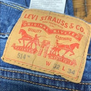 Levi’s 514 32X34 men’s jeans nice color, thk’r pr.